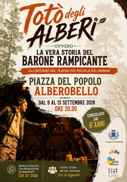 Totò degli Alberi- spettacolo teatrale all' interno del teatro più piccolo del mondo