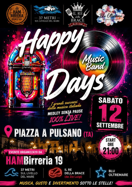 Happy Days Band Music Live