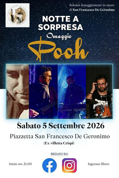 Notte a Sorpresa Omaggio ai Pooh in concerto