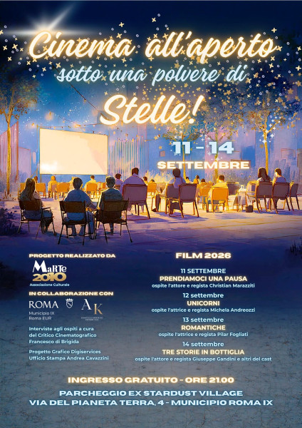 Il Cinema all'Aperto Sotto una Polvere di Stelle