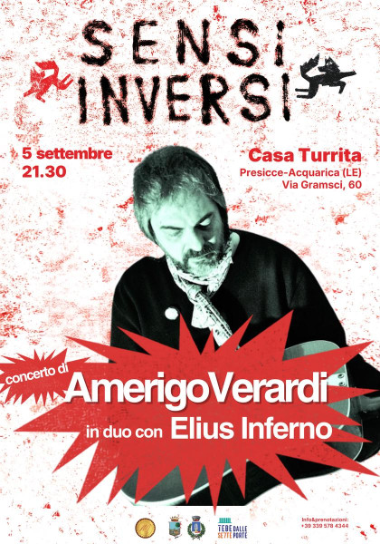 Amerigo Verardi in concerto a Sensi Inversi