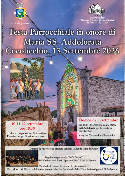 Festa Parrocchiale in onore di Maria SS. Addolorata
