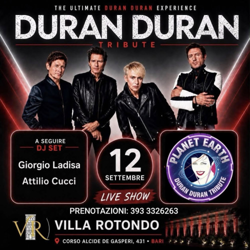 PLANET EARTH tributo ai Duran Duran live a BARI