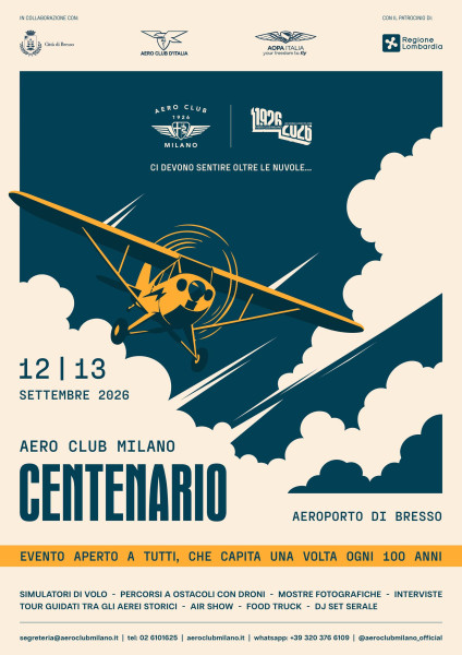 Centenario dell’Aero Club Milano con Dario Costa, Eddie Irvine e Jakidale