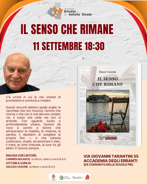 PAGINE ERRANTI: Presentazione "IL SENSO CHE RIMANE" di ENZO CASONE