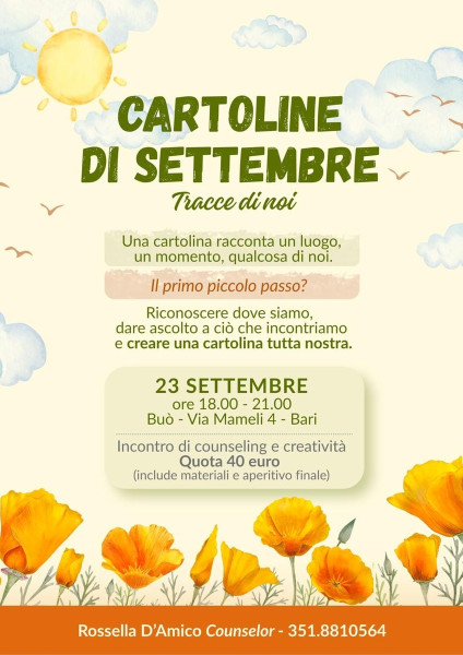 CARTOLINE DI SETTEMBRE | Laboratorio Esperienziale