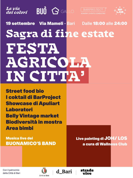 Sagra di fine Estate, una festa agricola in città