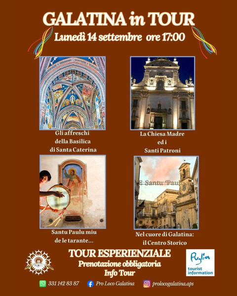 GALATINA in tour - Tour esperienziale