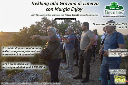 Trekking alla Gravina di Laterza con Murgia Enjoy