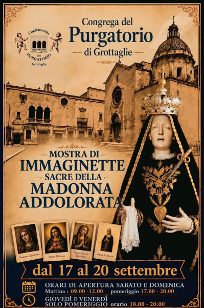 MOSTRA DI IMMAGINETTE SACRE DELLA MADONNA ADDOLORATA
