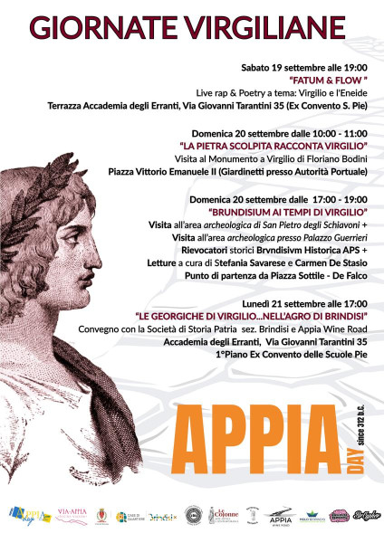 GIORNATE VIRGILIANE: La città di Brindisi omaggia Virgilio con tre giornate a lui dedicate