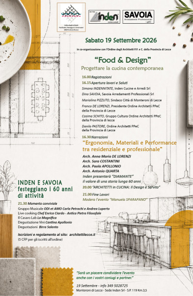 FOOD & DESIGN: progettare la Cucina Contemporanea