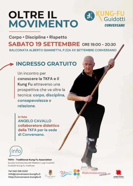 Oltre il movimento: due giornate a Conversano dedicate al Kung-Fu tradizionale cinese