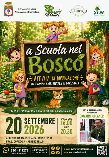 Scuola in bosco a Calmerio
