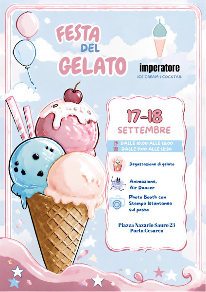 Arriva la "festa del Gelato" Firmata Imperatore Ice Cream & Cocktail