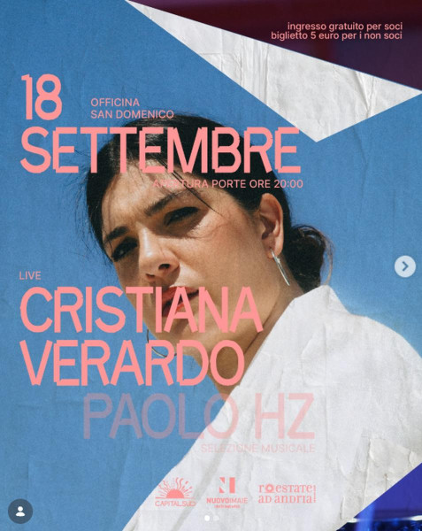 EMERGENZA MUSICALE - Cristiana Verardo  LIVE