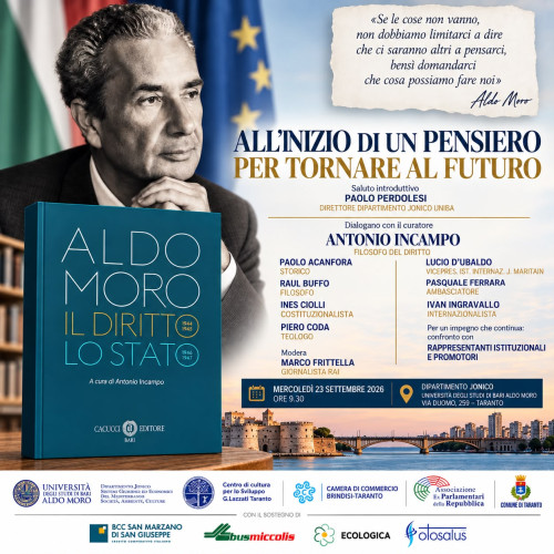 All’inizio di un pensiero per tornare al futuro – Seminario su Aldo Moro