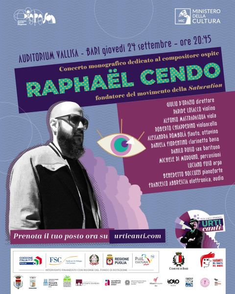 Concerto monografico dedicato a Raphaël Cendo