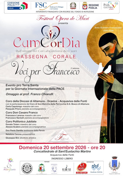 RASSEGNA CORALE CumCorDia - Voci per Francesco