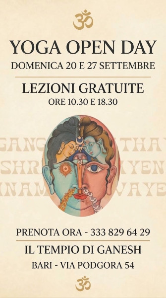 Yoga Open Day al Tempio di Ganesh
