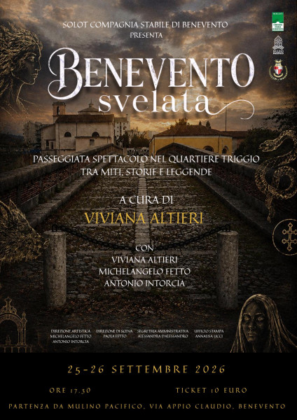 Benevento svelata – Viviana Altieri, Michelangelo Fetto e Antonio Intorcia