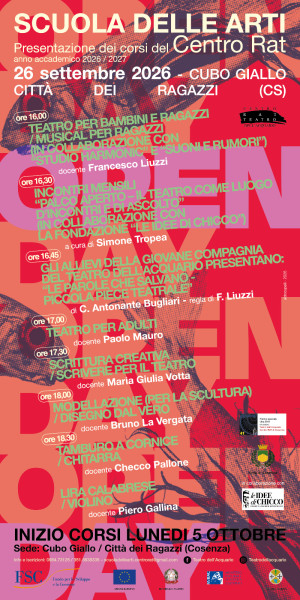 Open Day della Scuola delle Arti del Centro R.A.T.