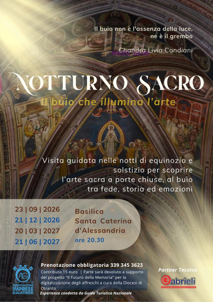 NOTTURNO SACRO. Esperienza con l'arte nella notte dell'equinozio d'autunno