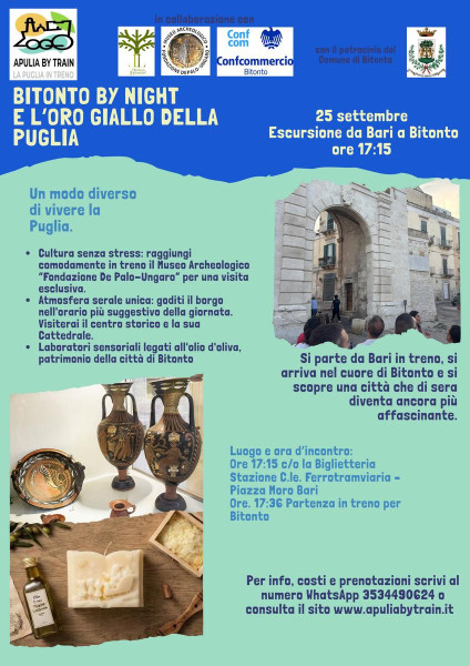 Bitonto by Night e l'oro giallo della Puglia