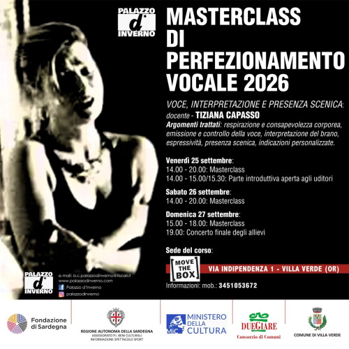 A Villa Verde tre giorni dedicati al canto con la masterclass Voci in Movimento firmata da Palazzo d’Inverno