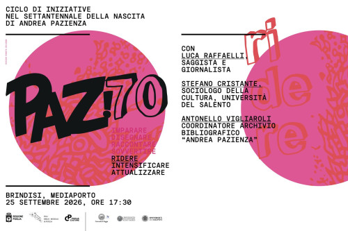 PAZ 70 con Luca Raffaelli, Stefano Cristante e Antonello Vigliaroli