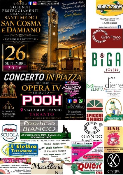 FESTA SANTI MEDICI COSMA E DAMIANO 2026