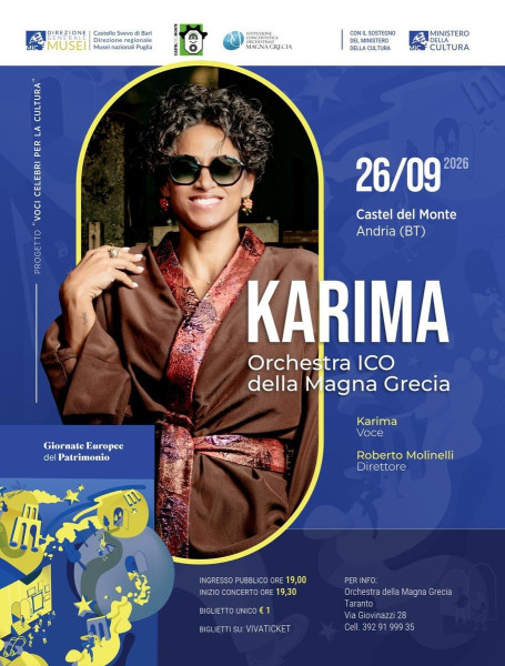 KARIMA in concerto con l’Orchestra ICO della Magna Grecia