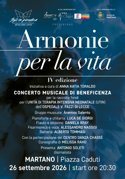 Armonie per la Vita con Ànemos Salento e Centro Danza Chassè