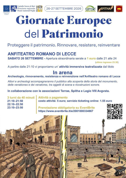 Anfiteatro di Lecce. Giornate Europee del Patrimonio.
