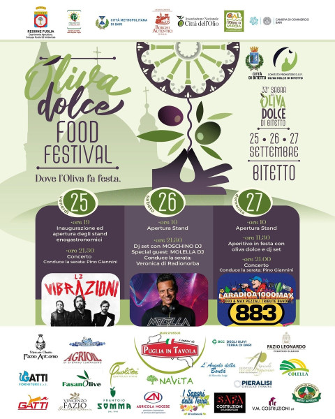 XXXIII Sagra Dell'oliva "dolce di Bitetto" --- Oliva Dolce Food Festival