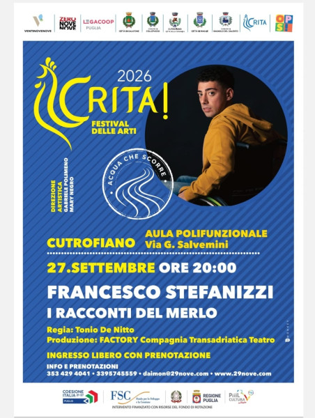 I racconti del merlo – Factory Compagnia Transadriatica con Francesco Stefanizzi