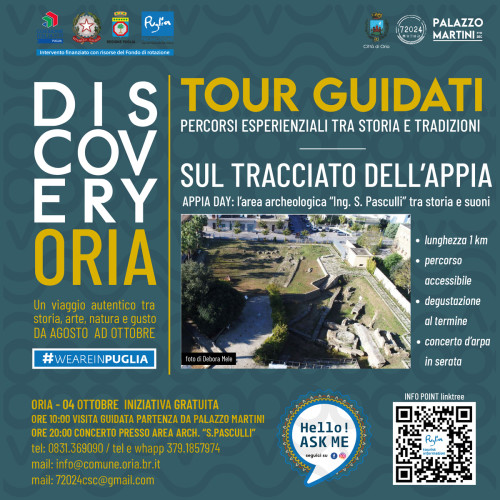 Tour Guidati - APPIA DAY : l'area archeologica S. Pasculli sul tracciato dell'Appia