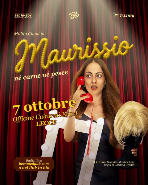 Malita Choul in "Maurissio" spettacolo tragicomico