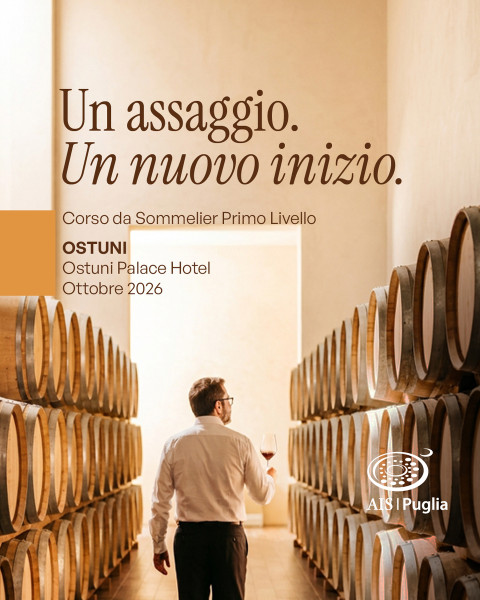 Parte il corso da sommelier AIS Puglia, entra nel mondo del vino!