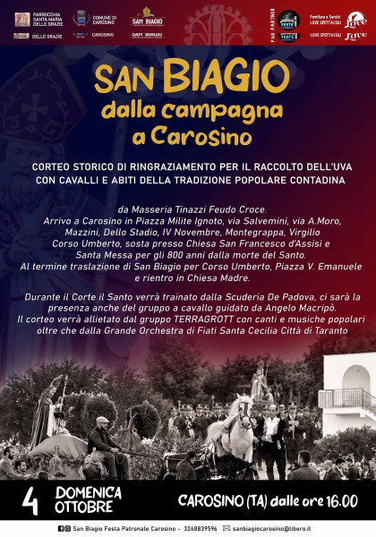 San Biagio dalla campagna a Carosino