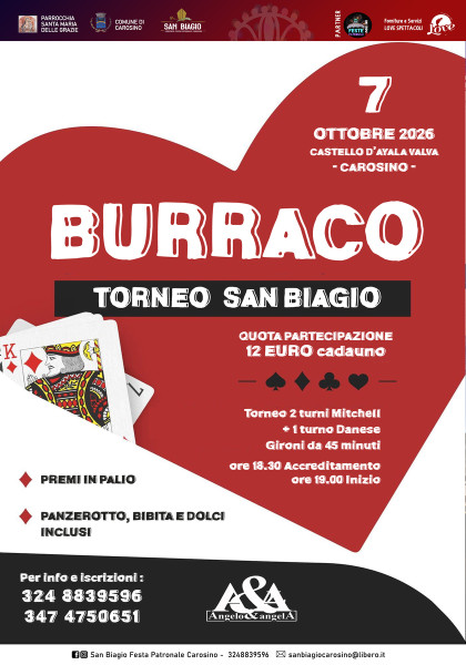 Burraco Torneo San Biagio