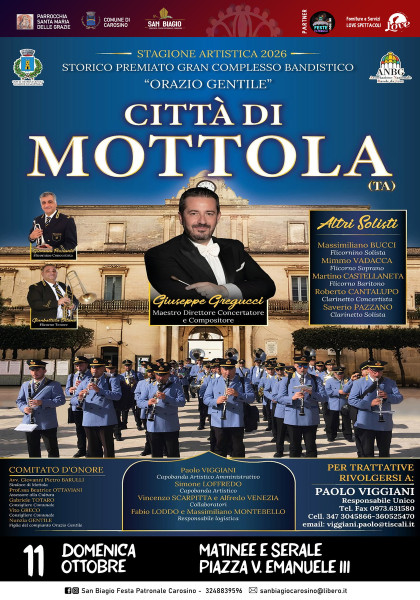Premiato Storico Gran Complesso Bandistico "Orazio Gentile" Città di Mottola