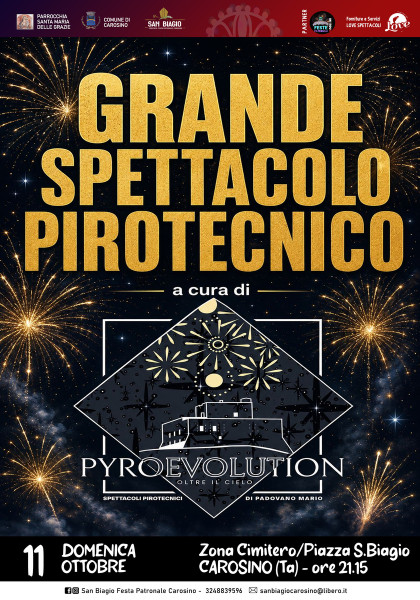 Fuochi d'artificio - grande spettacolo pirotecnico