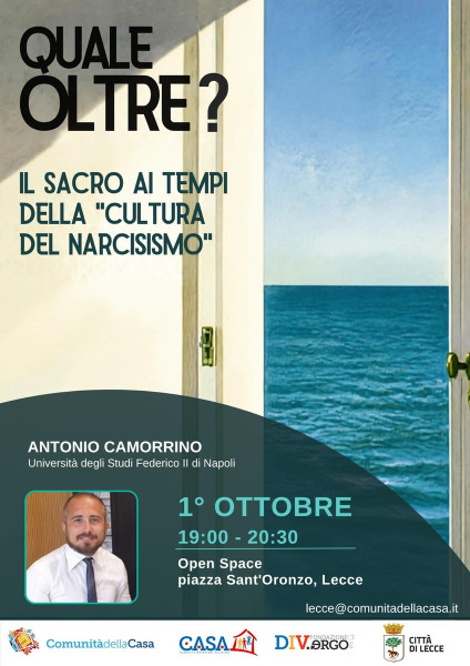 Il gusto della parola - "Quale oltre? Il sacro ai tempi della cultura del narcisismo"