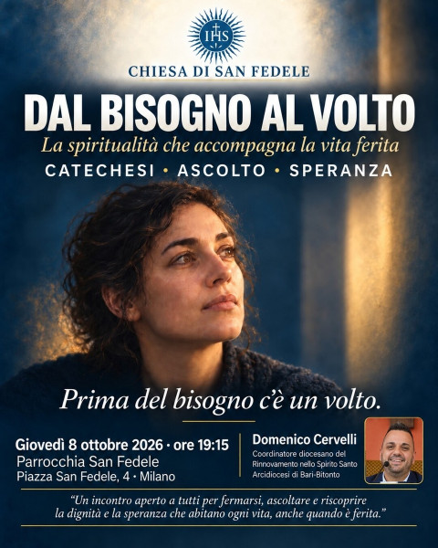 Dal bisogno al volto La spiritualità che accompagna la vita ferita