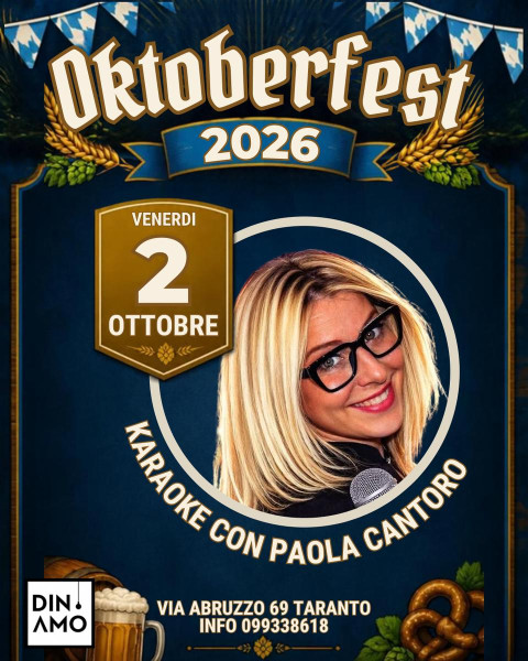 OKTOBERFEST 2026 - Karaoke Night con Paola Cantoro
