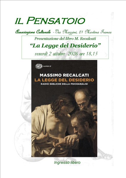 Presentazione del libro "La Legge del Desiderio" di M. Recalcati