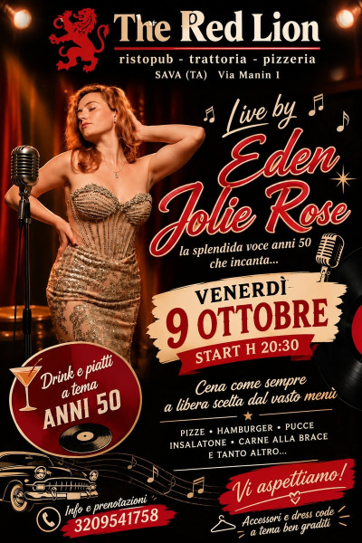 Live dinner show anni 50