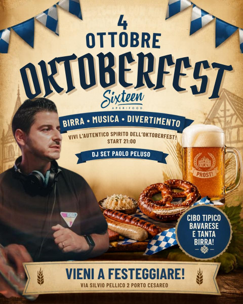 Oktoberfest al Sixteen: la Chiusura con Paolo Peluso