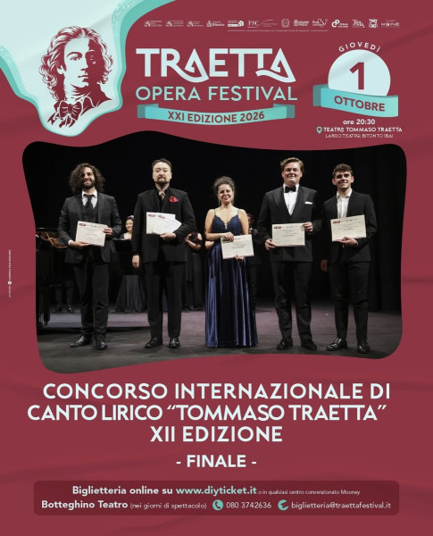 FINALE CONCORSO INTERNAZIONALE DI CANTO LIRICO TOMMASO TRAETTA  XII EDIZIONE